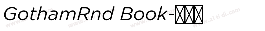 GothamRnd Book字体转换